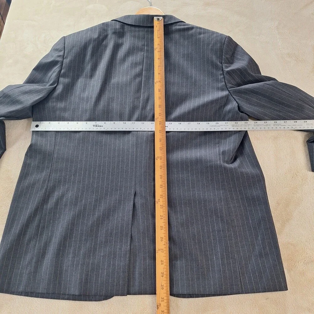 Hemrajani Brothers Blazer Mens 46 Wool Loro Piana Four Seasons Pinstripe Jacket